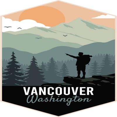 Vancouver Washington 4-Inch Vinyl Decal Sticker Outdoors Hike Design