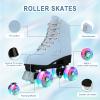 Jessie Frosted Toddler Roller Skates, Holographic Women's Adjustable Indoor/Outdoor view 2