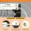 VANCL Volleyball Net Outdoor Professional Volleyball Net Heavy Duty Replacement 3' H x 32' L - Steel Cable & Reinforced Dowels for Indoor, Backyard, Beach, Court, Pool, Park, School, Drills view 3
