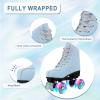 Jessie Frosted Toddler Roller Skates - Holographic Women's & Girls' Adjustable Indoor/Outdoor Skates view 3