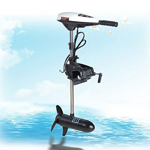 12V 660W Electric Trolling Motor Outdoor Engine Motor 65 LBS Electric Bow Mount Trolling Motor Heavy Duty Electric Fishing Boat Motor Outboard Trolling Engine for Inflatable Rubber Boat
