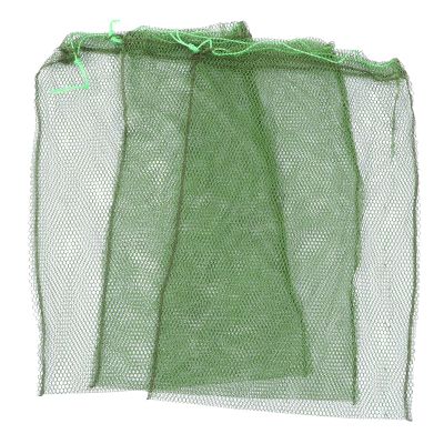 3pcs Fishing Net Bag Fish Landing Net Foldable Keep Catch Mesh Bag for Lobster Crab Supplies (Random Color)