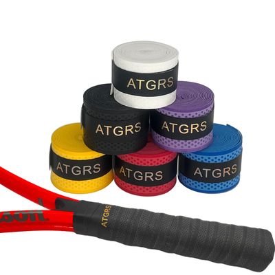 Tennis Grip Embossing Top Absorb Moisture Racquet Grip Tape Advanced Elasticity Anti-Slip Overgrip for Tennis Badminton Racquetball Grip Squash Racquet (Embossing-Mutilcolor-6pcs)