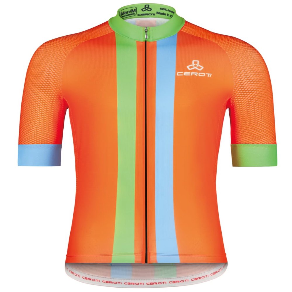 CEROTIPOLAR Snug Fit Men AirCool Cycling Jersey Bike Shirts UPF50+,PRO Dry Fit Light Weight Fabric