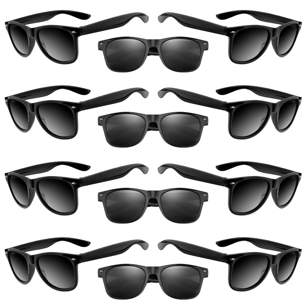 TUPARKA 20 Pack Kids Sunglasses Bulk for Summer Pool Party Favors Birthday Parties Goody Bag Fillers, Black