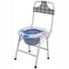 MOFOCO Folding Commode Portable Toilet Seat with Cover Lid,Potty Commode Chair,Perfect for Camping, Traveling view 1