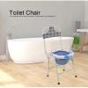 MOFOCO Folding Commode Portable Toilet Seat with Cover Lid,Potty Commode Chair,Perfect for Camping, Traveling view 2