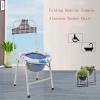 MOFOCO Folding Commode Portable Toilet Seat with Cover Lid,Potty Commode Chair,Perfect for Camping, Traveling view 3