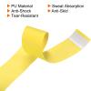 PATIKIL 43.3" Tennis Racket Grip Tape, 12 Pack PU Overgrip Round Groove Non-Slip Absorb Sweat for Badminton Fishing Rod, Yellow view 4