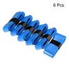 PATIKIL 43.3" Tennis Racket Grip Tape with Hole, 6 Pack PU Overgrip Stretchy Non-Slip Absorb Sweat for Badminton Fishing Rod, Blue view 2