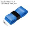 PATIKIL 43.3" Tennis Racket Grip Tape with Hole, 6 Pack PU Overgrip Stretchy Non-Slip Absorb Sweat for Badminton Fishing Rod, Blue view 3