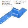 PATIKIL 43.3" Tennis Racket Grip Tape with Hole, 6 Pack PU Overgrip Stretchy Non-Slip Absorb Sweat for Badminton Fishing Rod, Blue view 4