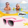 TUPARKA 20 Pack Kids Sunglasses Bulk for Summer Pool Party Favors Birthday Parties Goody Bag Fillers, Pink view 3