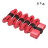 PATIKIL 43.3" Tennis Racket Grip Tape, 6 Pack PU Overgrip Stretchy Non-Slip Absorb Sweat for Badminton Fishing Rod, Red view 2