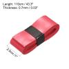 PATIKIL 43.3" Tennis Racket Grip Tape, 6 Pack PU Overgrip Stretchy Non-Slip Absorb Sweat for Badminton Fishing Rod, Red view 3