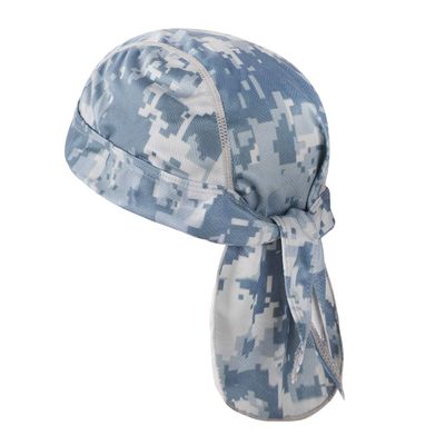 Breathable Cycling Skull Cap Sweat Absorbing Beanie Cap Doo Dew Rags Anti-UV Running Bandana Head Wrap Under Helmet Liner Light Blue