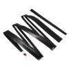PATIKIL 43.3" Tennis Racket Grip Tape with Damping Ridges, 6 Pack Overgrip Absorbent Stretchy Non-Slip for Badminton Fishing Rod, Black view 1