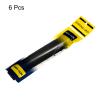 PATIKIL 43.3" Tennis Racket Grip Tape with Damping Ridges, 6 Pack Overgrip Absorbent Stretchy Non-Slip for Badminton Fishing Rod, Black view 2