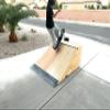 Skateboard Ramp, Bike Ramp, 2' Tall x 4' Wide Quarterpipe,Black,20222X4 view 2