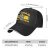 4th Infantry Division Vietnam Combat Veteran Unisex Baseball Cap Sandwich Cap Plain Adjustable Dad Cap Black view 3