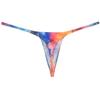 Botmois Men's Micro Swim Thong Sexy G-Strings Bikini Underwear Male Contour Pouch Tangas Colourful Clouds M view 4