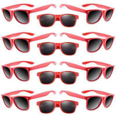 TUPARKA 20 Pack Kids Sunglasses Bulk for Summer Pool Party Favors Birthday Parties Goody Bag Fillers, Red