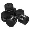 PATIKIL 43.3" Tennis Racket Grip Tape, 6 Pack PU Overgrip Round Groove Non-Slip Absorb Sweat for Badminton Fishing Rod, Black view 1