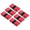 PATIKIL 43.3" Tennis Racket Grip Tape with Hole, 6 Pack PU Overgrip Stretchy Non-Slip Absorb Sweat for Badminton Fishing Rod, Red view 1