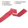 PATIKIL 43.3" Tennis Racket Grip Tape with Hole, 6 Pack PU Overgrip Stretchy Non-Slip Absorb Sweat for Badminton Fishing Rod, Red view 4