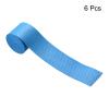 PATIKIL 43.3" Tennis Racket Grip Tape, 6 Pack PU Overgrip Round Groove Non-Slip Absorb Sweat for Badminton Fishing Rod, Blue view 2