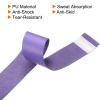 PATIKIL 43.3" Tennis Racket Grip Tape, 6 Pack PU Overgrip Round Groove Non-Slip Absorb Sweat for Badminton Fishing Rod, Purple view 4
