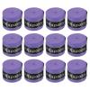 PATIKIL 43.3" Tennis Racket Grip Tape, 12 Pack PU Overgrip Round Groove Non-Slip Absorb Sweat for Badminton Fishing Rod, Purple view 1