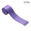 PATIKIL 43.3" Tennis Racket Grip Tape, 12 Pack PU Overgrip Round Groove Non-Slip Absorb Sweat for Badminton Fishing Rod, Purple view 2