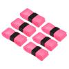 PATIKIL 43.3" Tennis Racket Grip Tape with Hole, 6 Pack PU Overgrip Stretchy Non-Slip Absorb Sweat for Badminton Fishing Rod, Pink view 1