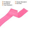 PATIKIL 43.3" Tennis Racket Grip Tape with Hole, 6 Pack PU Overgrip Stretchy Non-Slip Absorb Sweat for Badminton Fishing Rod, Pink view 4