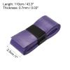 PATIKIL 43.3" Tennis Racket Grip Tape, 12 Pack PU Overgrip Stretchy Non-Slip Absorb Sweat for Badminton Fishing Rod, Purple view 3