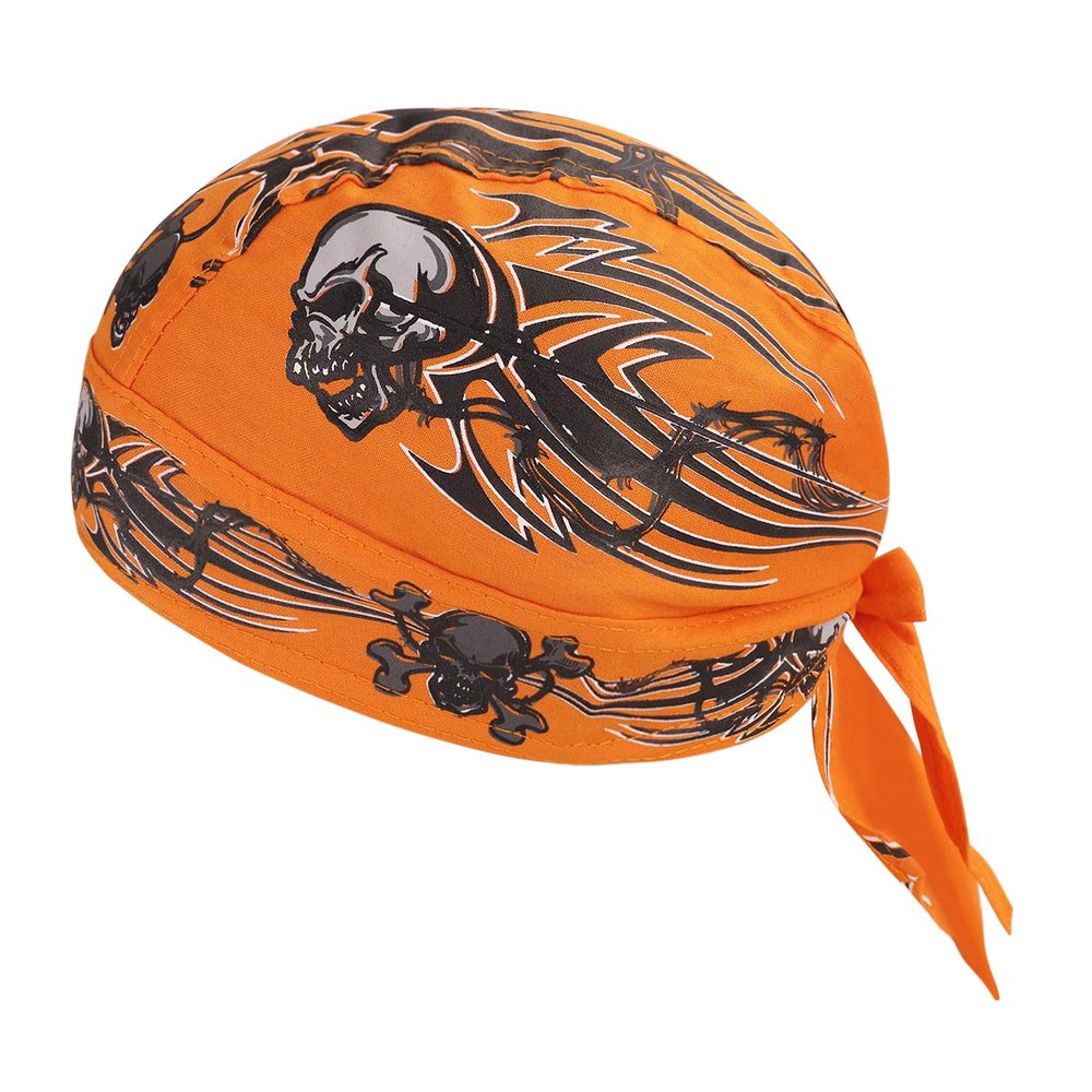 Breathable Cycling Skull Cap Sweat Absorbing Beanie Cap Doo Dew Rags Anti-UV Running Bandana Head Wrap Under Helmet Liner