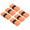 PATIKIL 43.3" Tennis Racket Grip Tape with Hole, 6 Pack PU Overgrip Stretchy Non-Slip Absorb Sweat for Badminton Fishing Rod, Orange view 1