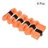 PATIKIL 43.3" Tennis Racket Grip Tape with Hole, 6 Pack PU Overgrip Stretchy Non-Slip Absorb Sweat for Badminton Fishing Rod, Orange view 2