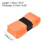 PATIKIL 43.3" Tennis Racket Grip Tape with Hole, 6 Pack PU Overgrip Stretchy Non-Slip Absorb Sweat for Badminton Fishing Rod, Orange view 3