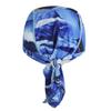 Breathable Cycling Skull Cap Sweat Absorbing Beanie Cap Doo Dew Rags Anti-UV Running Bandana Head Wrap Under Helmet Liner Sea Blue view 2