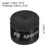 PATIKIL 43.3" Tennis Racket Grip Tape, 12 Pack PU Overgrip Round Groove Non-Slip Absorb Sweat for Badminton Fishing Rod, Black view 3
