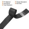 PATIKIL 43.3" Tennis Racket Grip Tape, 12 Pack PU Overgrip Round Groove Non-Slip Absorb Sweat for Badminton Fishing Rod, Black view 4