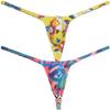 Botmois Men's Micro Swim Thong Sexy G-Strings Bikini Underwear Male Contour Pouch Tangas 2-Pack HH M view 1