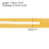 PATIKIL 43.3" Tennis Racket Grip Tape with Damping Ridges, 6 Pack Overgrip Perforated Absorbent Non-Slip for Badminton Fishing Rod, Yellow view 3