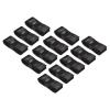 PATIKIL 43.3" Tennis Racket Grip Tape with Hole, 12 Pack PU Overgrip Stretchy Non-Slip Absorb Sweat for Badminton Fishing Rod, Black view 1