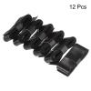 PATIKIL 43.3" Tennis Racket Grip Tape with Hole, 12 Pack PU Overgrip Stretchy Non-Slip Absorb Sweat for Badminton Fishing Rod, Black view 2