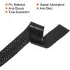 PATIKIL 43.3" Tennis Racket Grip Tape with Hole, 12 Pack PU Overgrip Stretchy Non-Slip Absorb Sweat for Badminton Fishing Rod, Black view 4