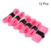 PATIKIL 43.3" Tennis Racket Grip Tape, 12 Pack PU Overgrip Stretchy Non-Slip Absorb Sweat for Badminton Fishing Rod, Pink view 2