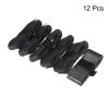 PATIKIL 43.3" Tennis Racket Grip Tape, 12 Pack PU Overgrip Stretchy Non-Slip Absorb Sweat for Badminton Fishing Rod, Black view 2